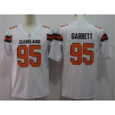 Cleveland Browns #95 Myles Garrett White Vapor Untouchable Player Limited Nike NFL Men Jersey