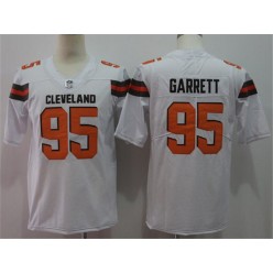 Cleveland Browns #95 Myles Garrett White Vapor Untouchable Player Limited Nike NFL Men Jersey