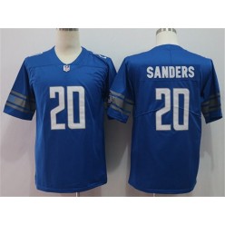 Detroit Lions #20 Barry Sanders Blue Vapor Untouchable Limited Nike NFL Men Jersey