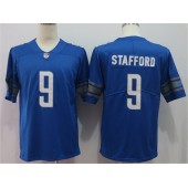 Detroit Lions #9 Matthew Stafford Blue Vapor Untouchable Limited Nike NFL Men Jersey