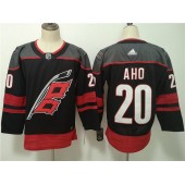 Carolina Hurricanes #20 Sebastian Aho Black Adidas NHL Men Jersey
