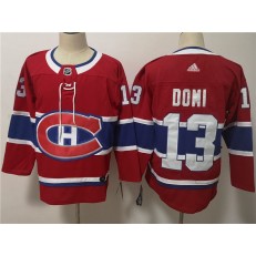 Montreal Canadiens #13 Max Domi Red Adidas NHL Men Jersey