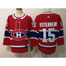 Montreal Canadiens #15 Jesperi Kotkaniemi Red Adidas NHL Men Jersey