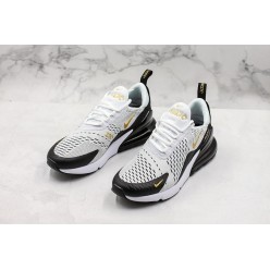 Nike Air Max 270 White Black Gold AH7892-100