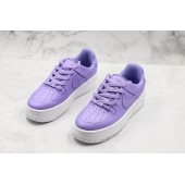 NIKE WMNS AIR FORCE 1 LOW SAGE LX WHITE PURPLE AR5339-500