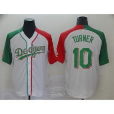 MLB Los Angeles Dodgers #10 Justin Turner White Mexican Heritage Culture Night Men Jersey