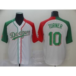MLB Los Angeles Dodgers #10 Justin Turner White Mexican Heritage Culture Night Men Jersey