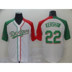 MLB Los Angeles Dodgers #22 Clayton Kershaw White Mexican Heritage Culture Night Men Jersey