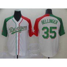 MLB Los Angeles Dodgers #35 Cody Bellinger White Mexican Heritage Culture Night Men Jersey