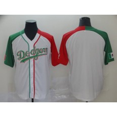 MLB Los Angeles Dodgers Blank White Mexican Heritage Culture Night Men Jersey