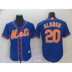 MLB New York Mets #20 Pete Alonso Royal Cool Base Men Jersey