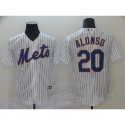 MLB New York Mets #20 Pete Alonso White Cool Base Men Jersey