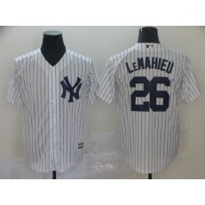 MLB New York Yankees #26 DJ LeMahieu White Cool Base Men Jersey