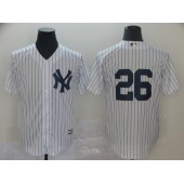MLB New York Yankees #26 DJ LeMahieu White Cool Base Player Men Jersey