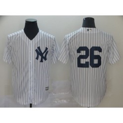 MLB New York Yankees #26 DJ LeMahieu White Cool Base Player Men Jersey