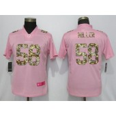Women Nike Denver Broncos #58 Von Miller Pink Camo Fashion Limited Jersey