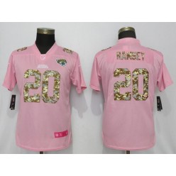 Women Nike Jacksonville Jaguars #20 Jalen Ramsey Pink Camo Fashion Limited Jersey