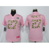 Women Nike Jacksonville Jaguars #27 Leonard Fournette Pink Camo Fashion Limited Jersey