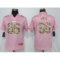 Women Nike Philadelphia Eagles #86 Zach Ertz Pink Camo Fashion Limited Jersey
