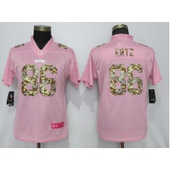Women Nike Philadelphia Eagles #86 Zach Ertz Pink Camo Fashion Limited Jersey