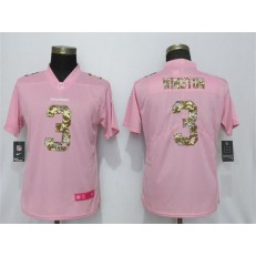 Women Nike Tampa Bay Buccaneers #3 Jameis Winston Pink Camo Fashion Limited Jersey