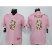Women Nike Tennessee Titans #8 Marcus Mariota Pink Camo Fashion Limited Jersey