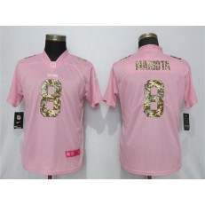 Women Nike Tennessee Titans #8 Marcus Mariota Pink Camo Fashion Limited Jersey