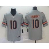 Chicago Bears #10 Mitchell Trubisky Silver Inverted Legend Limited Nike NFL Men Jersey