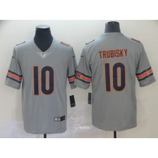 Chicago Bears #10 Mitchell Trubisky Silver Inverted Legend Limited Nike NFL Men Jersey