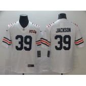 Chicago Bears #39 Eddie Jackson White 2019 100th Season Alternate Classic Retired Vapor Untouchable Limited Nike NFL Men Jersey
