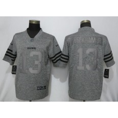 Cleveland Browns #13 Beckham Jr Gray Gridiron Gray Vapor Untouchable Limited Nike NFL Men Jersey