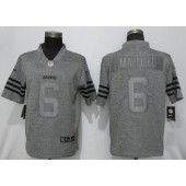 Cleveland Browns #6 Baker Mayfield Gray Gridiron Gray Vapor Untouchable Limited Nike NFL Men Jersey