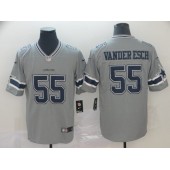 Dallas Cowboys #55 Leighton Vander Esch Gray Inverted Legend Limited Nike NFL Men Jersey