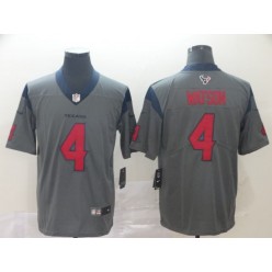 Houston Texans #4 Deshaun Watson Gray Inverted Legend Limited Nike NFL Men Jersey