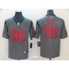 Houston Texans #99 J.J. Watt Gray Inverted Legend Limited Nike NFL Men Jersey