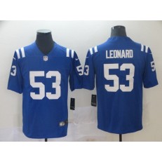 Indianapolis Colts #53 Darius Leonard Royal Vapor Untouchable Limited Nike NFL Men Jersey