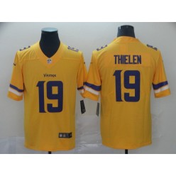 Minnesota Vikings #19 Adam Thielen Gold Inverted Legend Limited Nike NFL Men Jersey