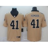 New Orleans Saints #41 Alvin Kamara Cream Inverted Legend Limited Nike NFL Men Jersey