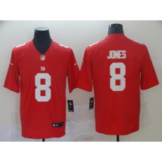 New York Giants #8 Daniel Jones Red Vapor Untouchable Limited Nike NFL Men Jersey