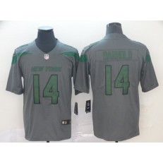 New York Jets #14 Sam Darnold Gray Inverted Legend Limited Nike NFL Men Jersey