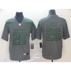 New York Jets #26 Le'Veon Bell Gray Inverted Legend Limited Nike NFL Men Jersey