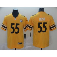 Pittsburgh Steelers #55 Devin Bush Gold Inverted Legend Limited Nike NFL Men Jersey