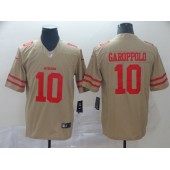 San Francisco 49ers #10 Jimmy Garoppolo Gold Inverted Legend Limited Nike NFL Men Jersey