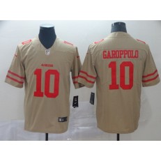 San Francisco 49ers #10 Jimmy Garoppolo Gold Inverted Legend Limited Nike NFL Men Jersey