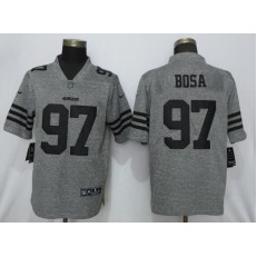 San Francisco 49ers #97 Nick Bosa Gray Gridiron Gray Vapor Untouchable Limited Nike NFL Men Jersey