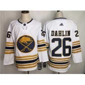 Buffalo Sabres 26 Rasmus Dahlin White 50th Anniversary Adidas NHL Men Jersey