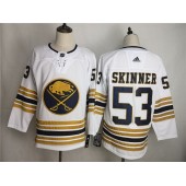 Buffalo Sabres 53 Jeff Skinner White 50th Anniversary Adidas NHL Men Jersey