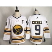 Buffalo Sabres 9 Jack Eichel White 50th Anniversary Adidas NHL Men Jersey