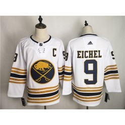 Buffalo Sabres 9 Jack Eichel White 50th Anniversary Adidas NHL Men Jersey