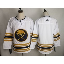 Buffalo Sabres Blank White 50th Anniversary Adidas NHL Men Jersey